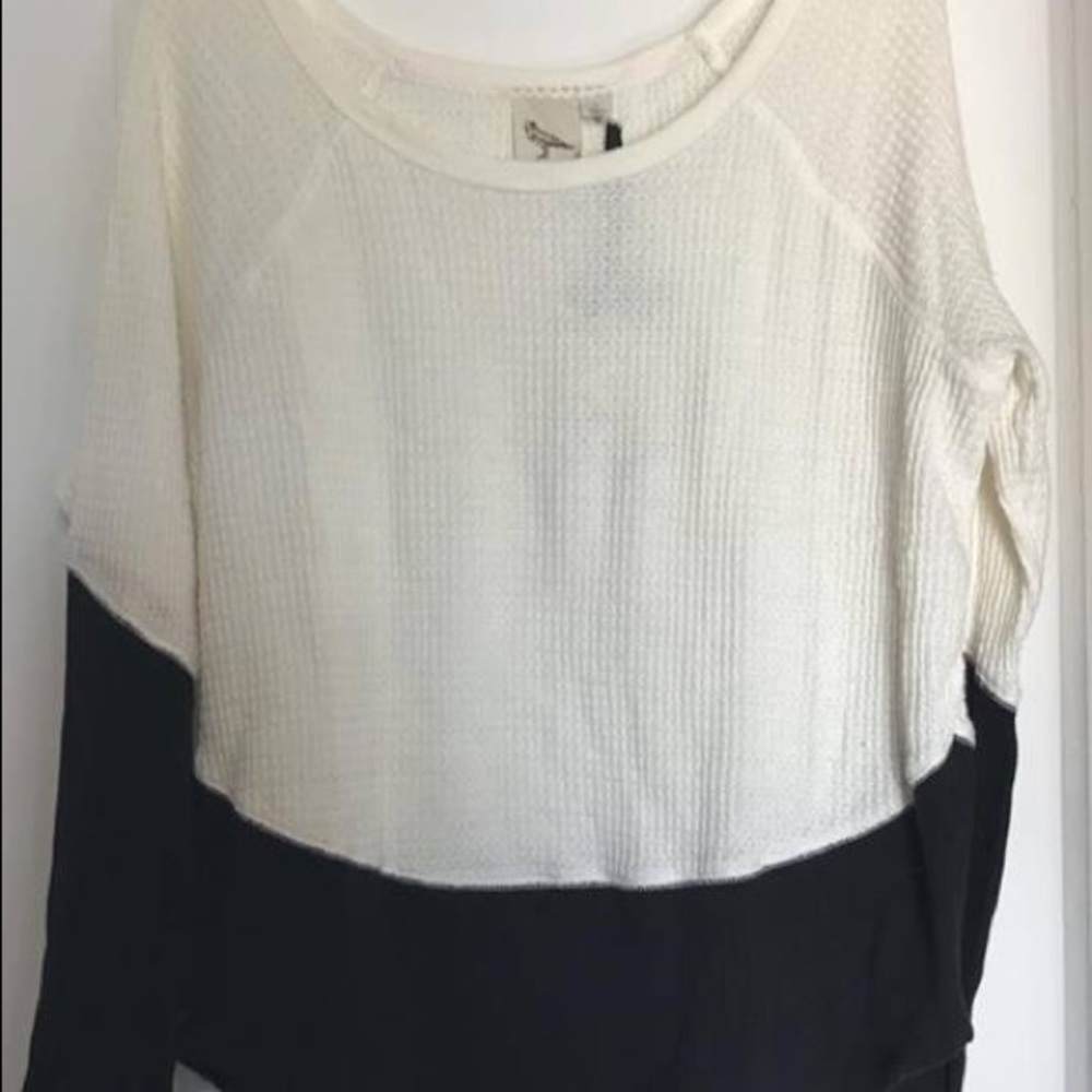 White crow white/black waffle material